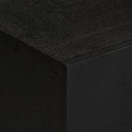 ТВ шкаф, черен, 105x33x46 см, инженерно дърво