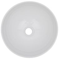 Комплект мебели за баня от две части, керамика, сив