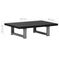 Обзавеждане за баня, черно, 60x40x16,3 см