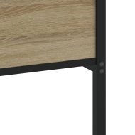 Метална рамка за легло, без матрак, сонома дъб, 200x200 см