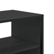 ТB шкаф, черен, 100x31x39,5 см, инженерно дърво и метал