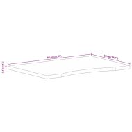 Плот за бюро с извивка 80x50x2,5 см грубо мангово дърво масив