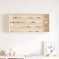 Дървена колекционерска витрина с врати 80x8,5x37 см