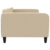 Кушетка, кремава, 100x200 см, плат