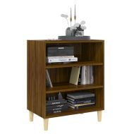 Бюфет кафяв дъб 57x35x70 см инженерно дърво