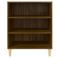 Бюфет кафяв дъб 57x35x70 см инженерно дърво
