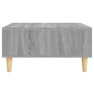 Кафе маса, сив сонома, 60x60x30 см, инженерно дърво