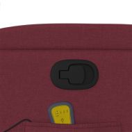 Масажен наклоняем стол, виненочервен, текстил