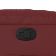 Изправящ реклайнер стол, виненочервен, изкуствена кожа