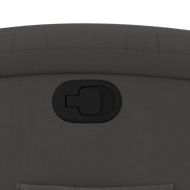 Изправящ реклайнер стол, сив, естествена кожа