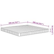 Матрак от пяна, средномек, 200x200 см