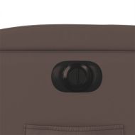 Електрически изправящ реклайнер стол, кафяв, изкуствена кожа