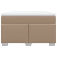 Боксспринг легло с матрак, капучино, 120x190 см, еко кожа