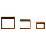 Стифиращи маси, 3 бр, старо дърво, инженерно дърво