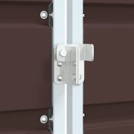 Навес за един кош за боклук, Кафяв, 72x81x115 см, стомана