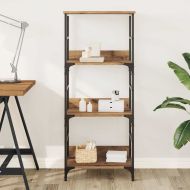 Библиотека, дъб артизан, 50x33x117,5 см, инженерно дърво