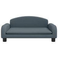 Кучешко легло кучешкосиво 70x45x30 см текстил