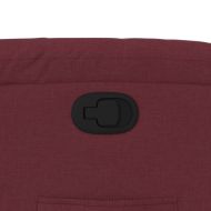 Стол реклайнер, виненочервен, текстил