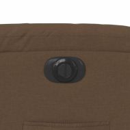 Електрически наклоняем стол, кафяв, текстил