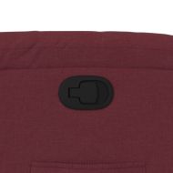 Изправящ реклайнер стол, виненочервен, текстил