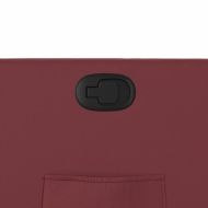 Изправящ реклайнер стол, виненочервен, изкуствена кожа