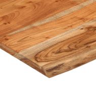 Плот за бюро 80x80x2,5 см квадратен дърво масив акация жив ръб