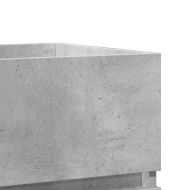 Шкаф за мивка, бетонно сив, 41x38,5x45 см, инженерно дърво