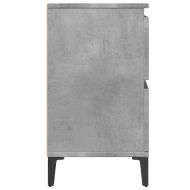 Шкаф за мивка, бетонно сиво, 80x33x60 см, инженерно дърво