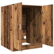 Шкаф за пералня старо дърво 70,5x71,5x91,5 см