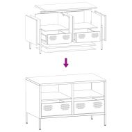 ТВ шкаф маслиненозелен 68x39x43,5 см студеновалцувана стомана