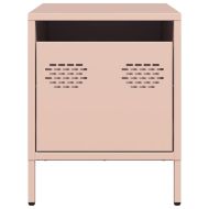 Нощно шкафче, розово, 35x39x43,5 см, стомана