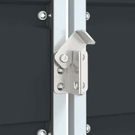 Навес за 2 коша на колела, aнтрацит, 144x81x113 см, стомана