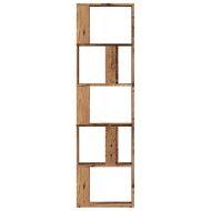 Библиотека, старо дърво, 45x24x159 см, инженерно дърво