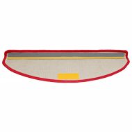 Изтривалки за стълби, 10 бр., 65x21x4 см, червени, полукръгли, големи