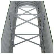 Градинска повдигната леха поцинкована стомана зелена