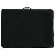 Масажна кушетка с 2 зони, алуминиева рамка, антрацит, 186х68 см