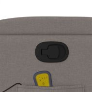 Масажен наклоняем стол, таупе, текстил