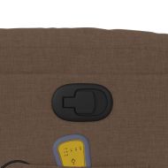 Масажен наклоняем стол, кафяв, текстил