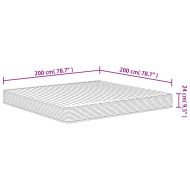 Матрак от пяна, средномек, 200x200 см