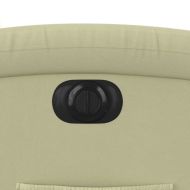 Електрически наклоняем стол, кремав, естествена кожа