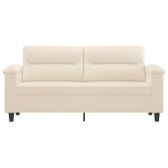 2-местен диван, бежово, 140 см, микрофибърен плат