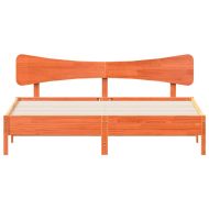 Рамка за легло без матрак, восъчнокафяв, 180x200 см, бор масив