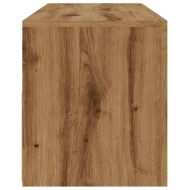 ТВ шкаф с LED осветление, 120x35x40 см, инженерно дърво