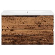 шкаф за мивка с вграден басейн Старо дърво