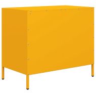 Бюфет, горчица жълто, 68x39x58,5 см, студеновалцувана стомана