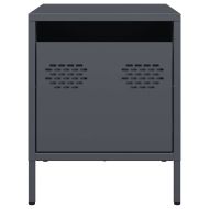Нощно шкафче, антрацит, 35x39x43,5 см, стомана