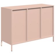 Бюфет, розов, 101,5x39x73,5 см, студеновалцувана стомана