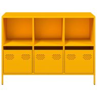 Бюфет, горчица жълто, 101,5x39x73,5см, студеновалцувана стомана