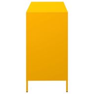 Бюфет, горчица жълто, 101,5x39x73,5см, студеновалцувана стомана