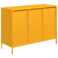 Бюфет, горчица жълто, 101,5x39x73,5см, студеновалцувана стомана